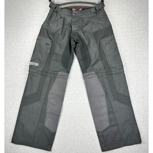 AXO Riding Pant Men 32 Black Motocross Cargo Protective Convertible Bike Racing